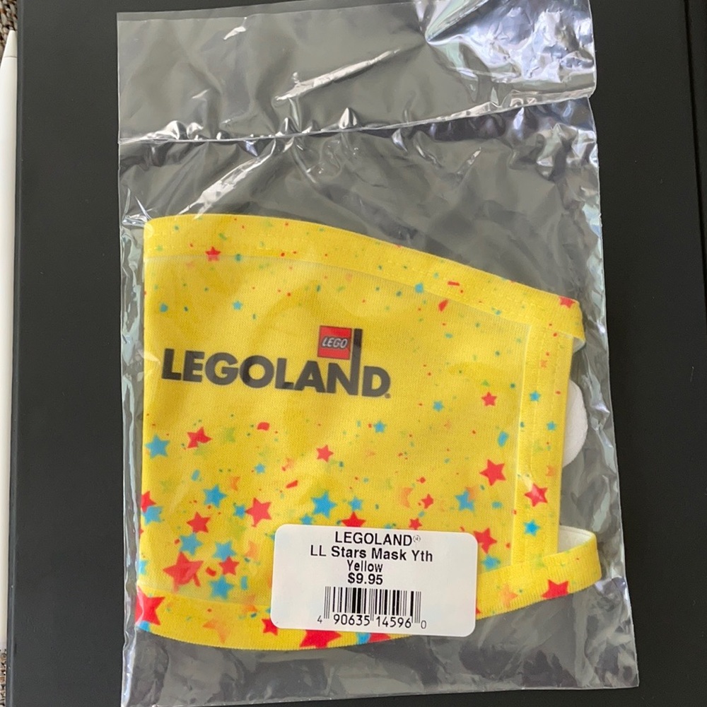 Authentic LEGOLAND California Youth size face mask